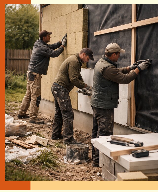 Утепление дачного дома под ключ в Муроме