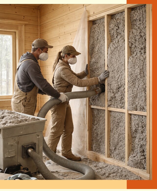 Утепление дачного дома эковатой в Муроме от 1480 руб./м2 — комплексно, ТепломастерМум