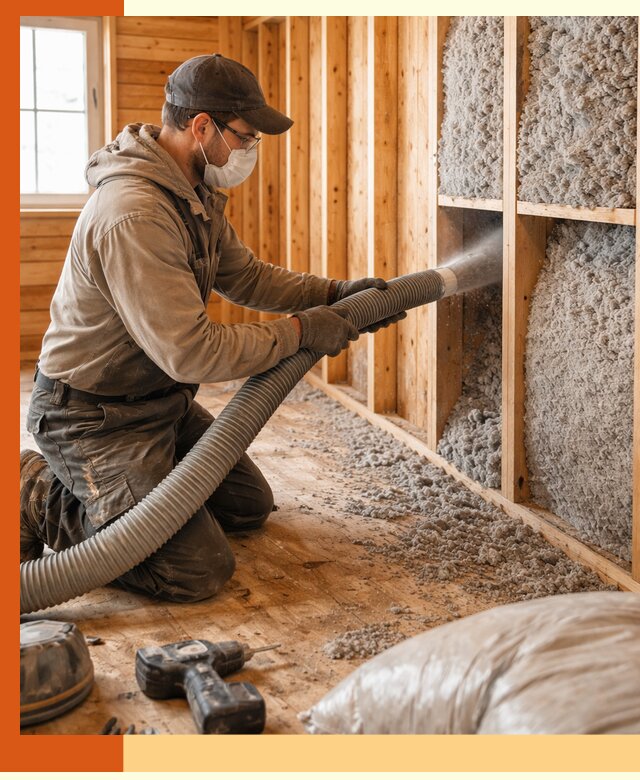 Утепление дачного дома эковатой в Муроме — быстро и надёжно