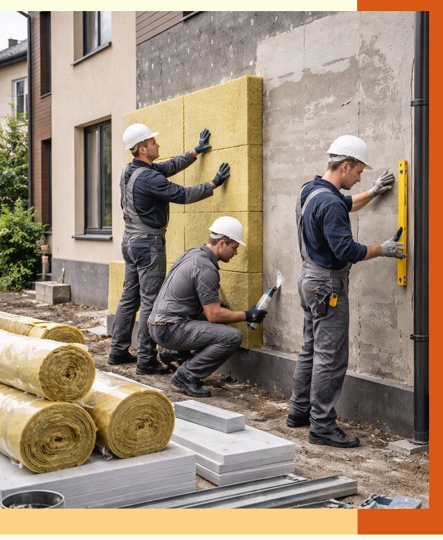 Утепление таунхауса в Муроме от 7351 руб/м2 — комплекс под ключ | ТепломастерМум