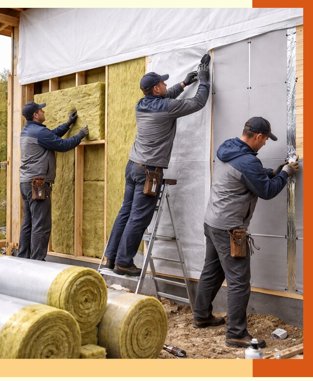 Утепление каркасного дома в Муроме от 4288 руб./м2 — профессионально | ТепломастерМум