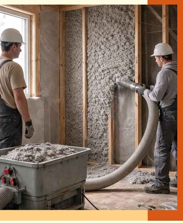 Утепление каркасного дома эковатой в Муроме от 1838 руб. | ТепломастерМум