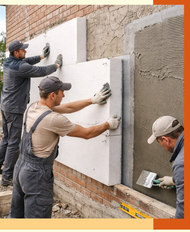 Утепление кирпичного дома в Муроме от 4288 руб. под ключ | ТепломастерМум