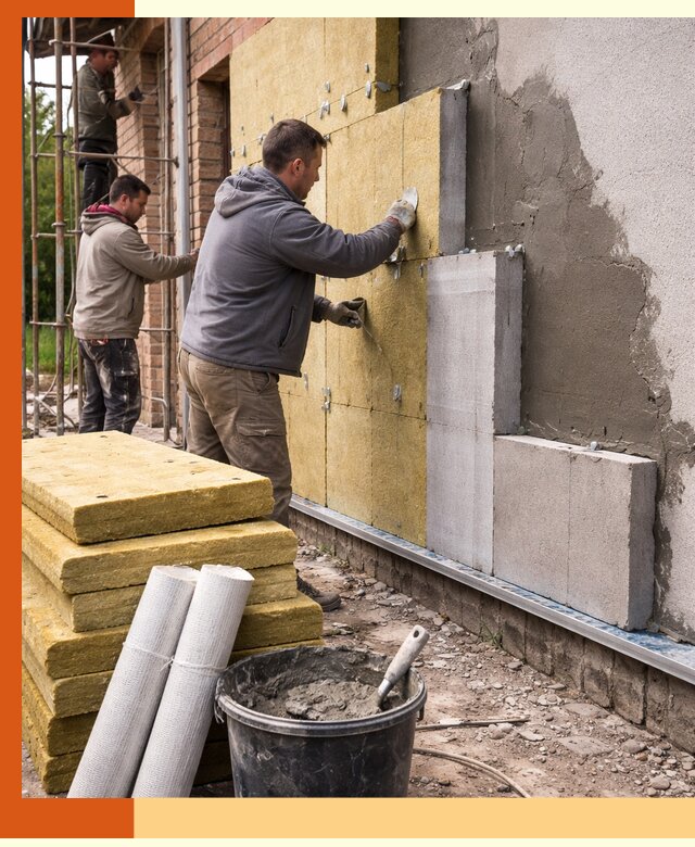 Утепление кирпичного дома под ключ в Муроме