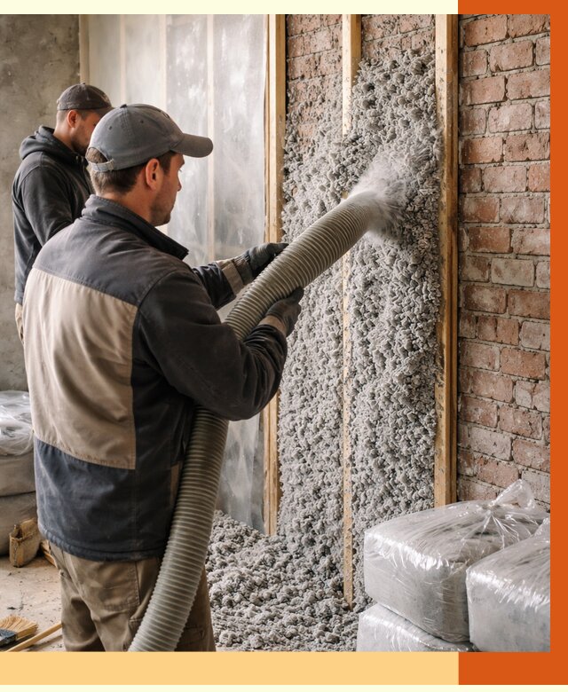 Утепление кирпичного дома эковатой в Муроме от 2399 руб./м² | ТепломастерМум