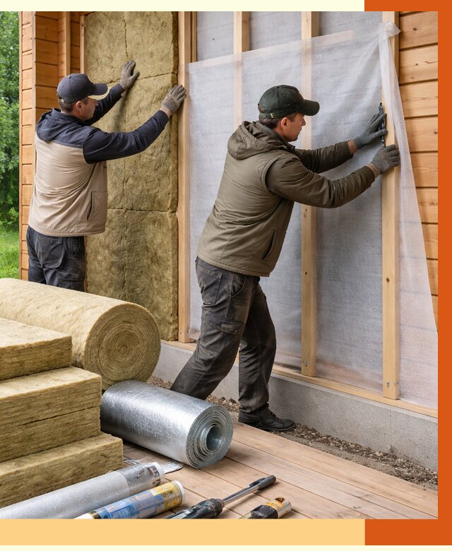 Утепление дома из двойного бруса в Муроме от 4901 руб./м² — ТепломастерМум под ключ