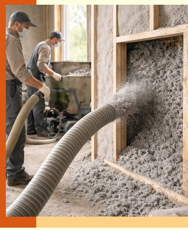 Утепление коттеджа эковатой в Муроме с гарантией качества