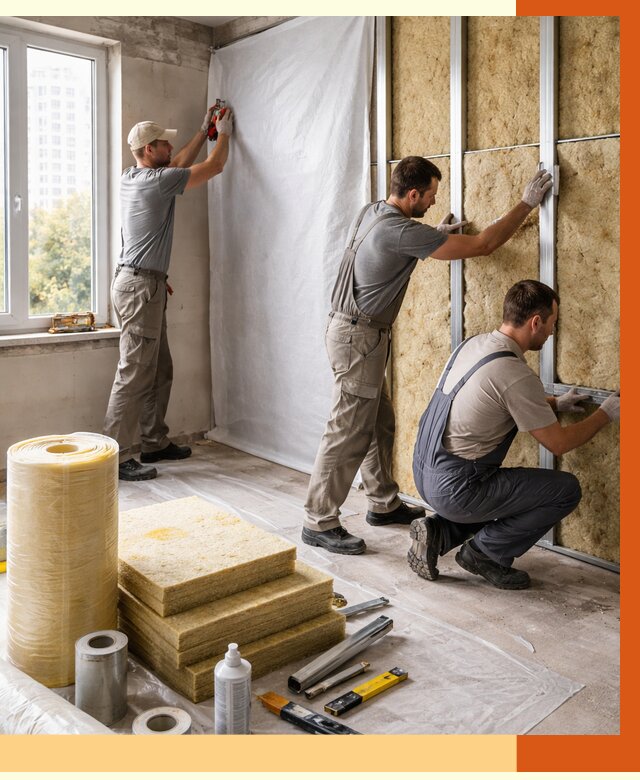 Утепление квартиры в Муроме от 4595 руб/м2 — утеплить квартиру изнутри и снаружи | ТепломастерМум