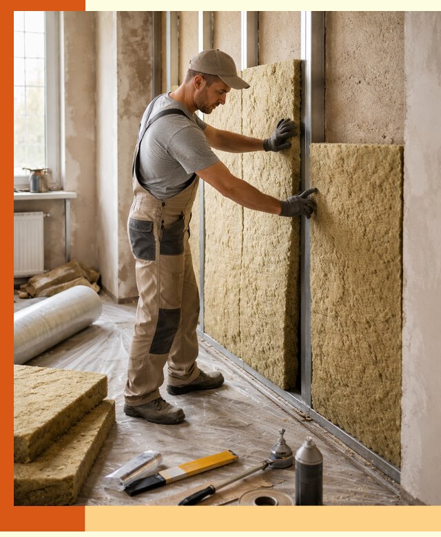 Утепление квартиры в Муроме — комплексная теплоизоляция стен и полов