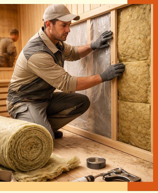 Утепление сауны изнутри в Муроме от 6637 руб. за м2 | ППУ, под ключ — ТепломастерМум