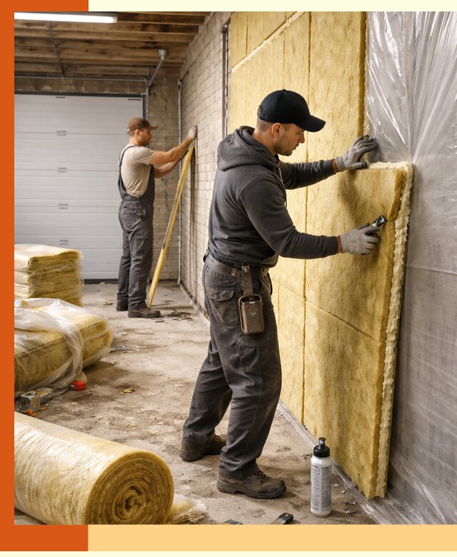 Утепление гаража под ключ в Муроме — все виды теплоизоляции