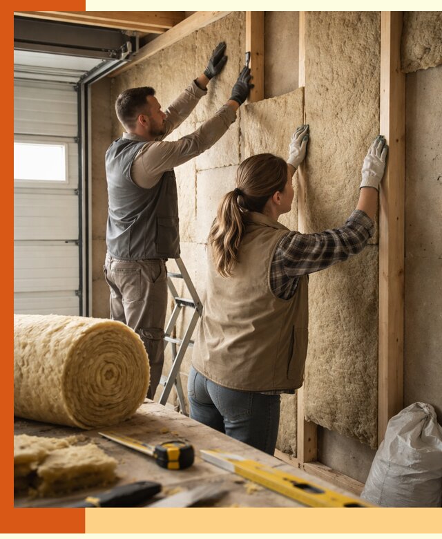 Утепление гаража изнутри в Муроме: быстро и надежно