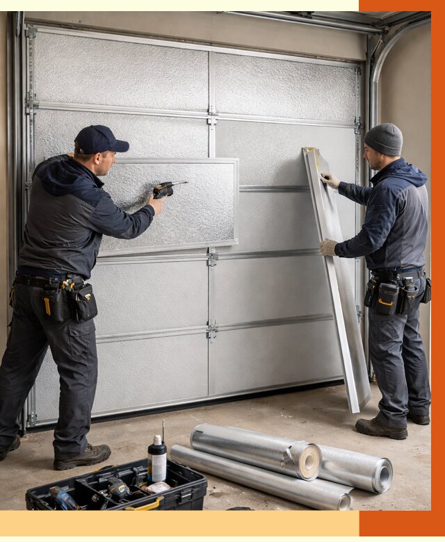 Утепление гаражных ворот в Муроме от 8015 руб/м2 — надежно и быстро | ТепломастерМум