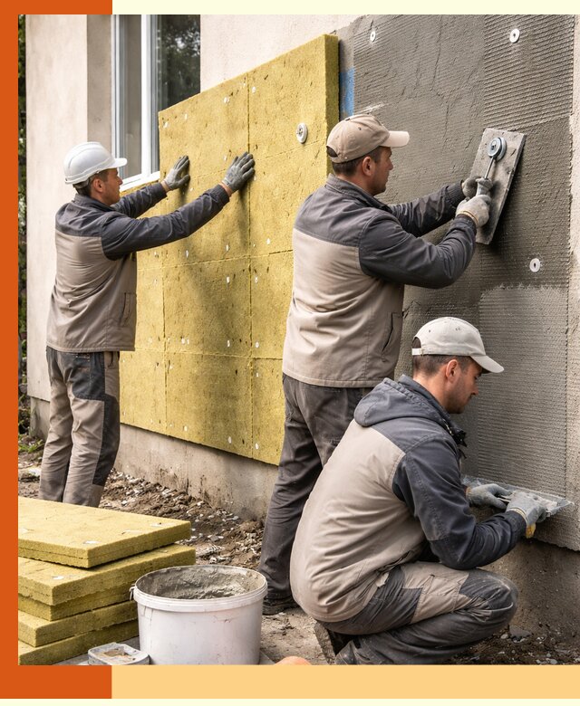 Утепление фасада под штукатурку в Муроме — энергоэффективная технология