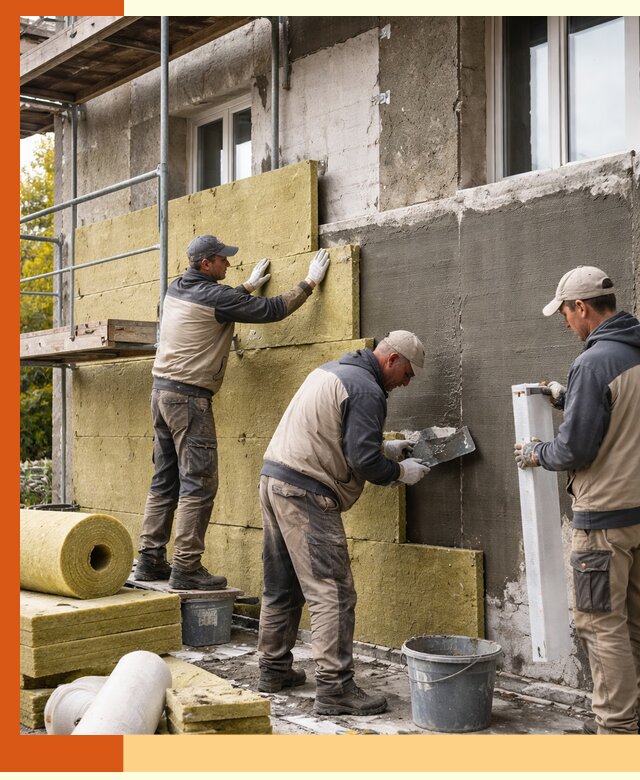 Утепление фасада зданий и домов в Муроме