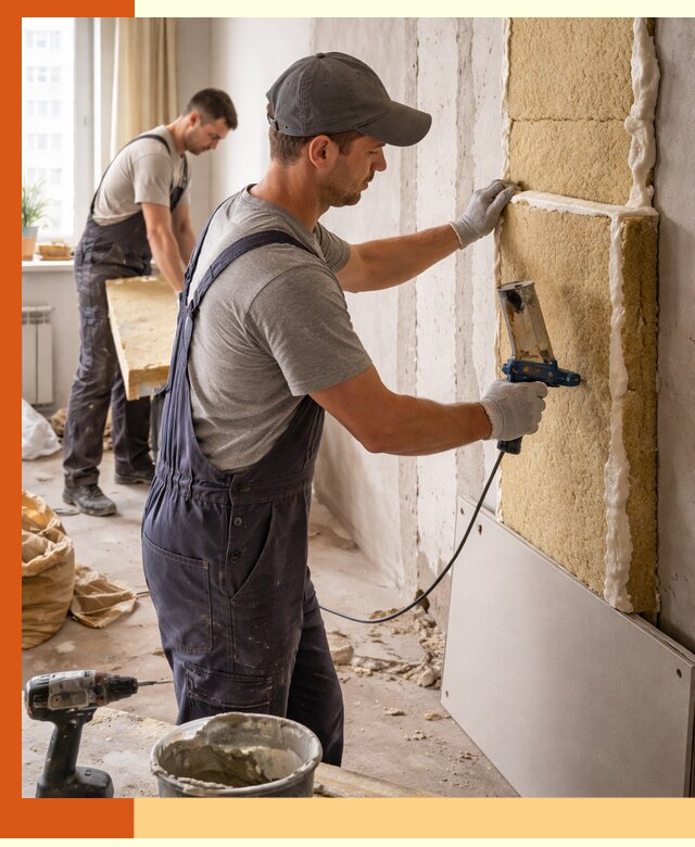 Утепление стен изнутри в Муроме — качественно и эффективно