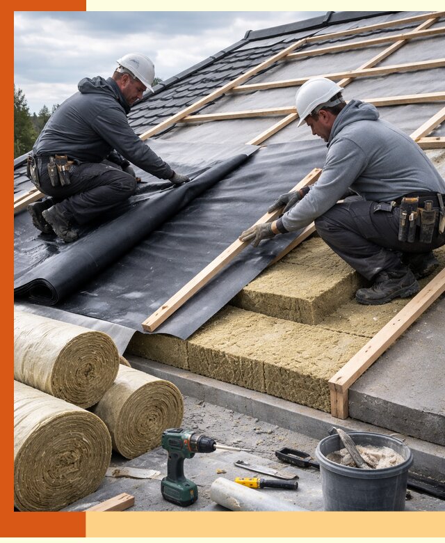 Утепление крыши снаружи в Муроме: профессиональная теплоизоляция