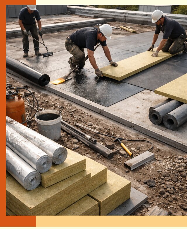 Утепление плоской крыши в Муроме — надежная теплоизоляция и герметизация