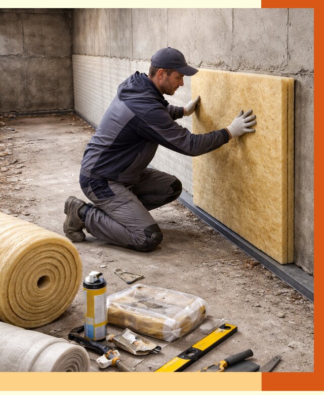 Утепление фундамента изнутри в Муроме от 4288 руб./м2 — работы под ключ | ТепломастерМум