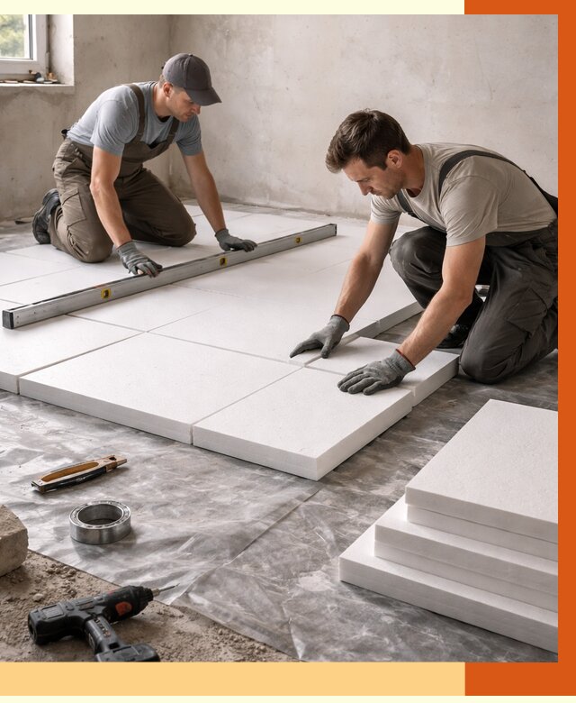 Утепление бетонного пола в Муроме от 2553 руб/м2 — монтаж и цена | ТепломастерМум