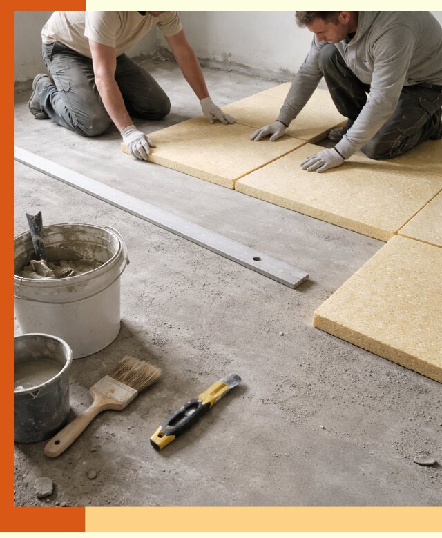 Утепление бетонного пола в Муроме профессионально и недорого