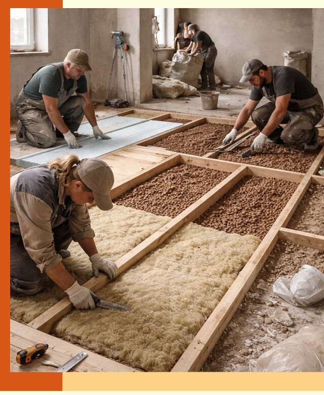 Утепление перекрытий жилых и промышленных зданий в Муроме