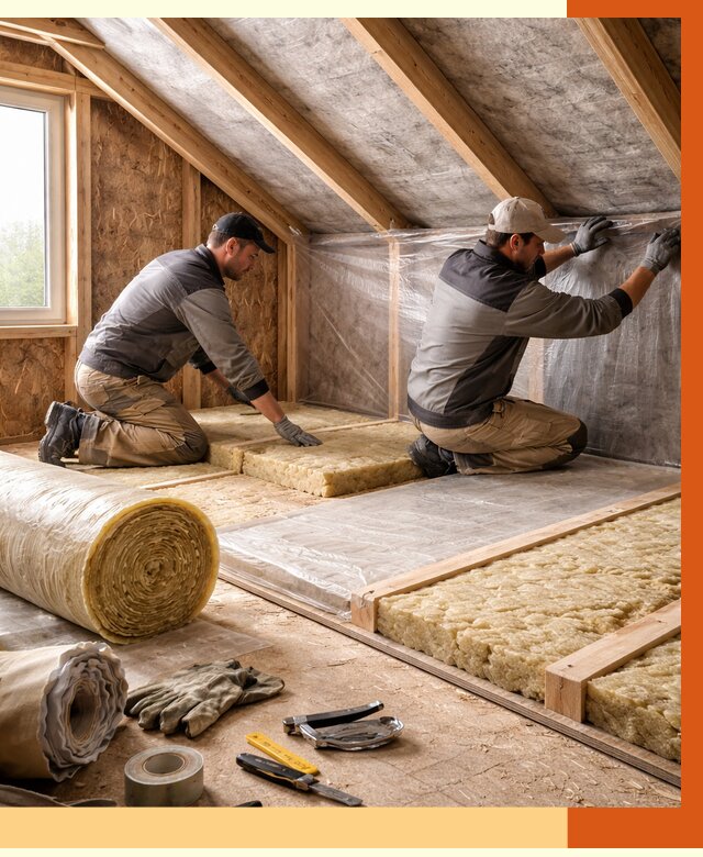 Утепление чердака в Муроме от 7658 руб/м² — теплоизоляция и комплексное утепление под ключ | ТепломастерМум