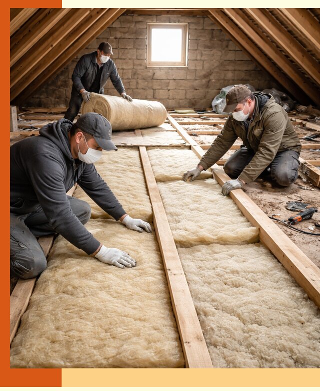 Утепление чердака в Муроме — профессиональная теплоизоляция кровли