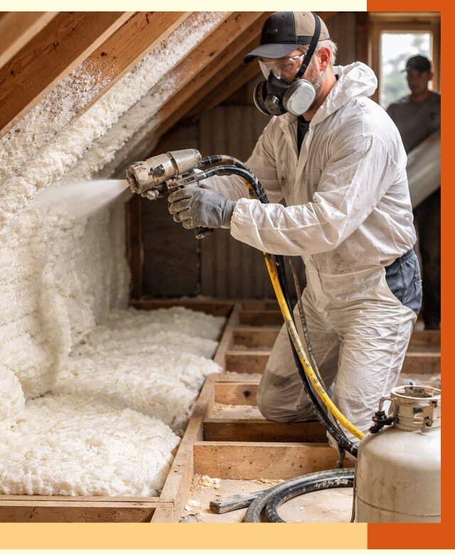 Утепление чердака ППУ в Муроме от 8801 руб./м2 — услуга под ключ | ТепломастерМум