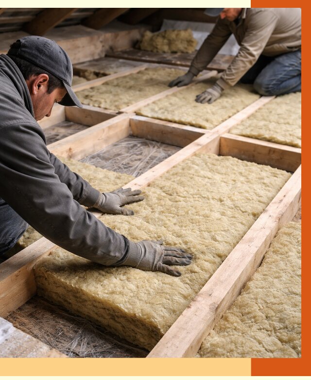 Утепление чердака минватой в Муроме от 3574 руб/м2 под ключ | ТепломастерМум