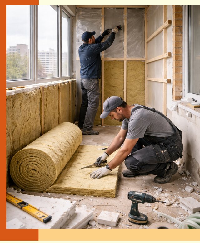 Утепление балкона под ключ в Муре качественно и быстро