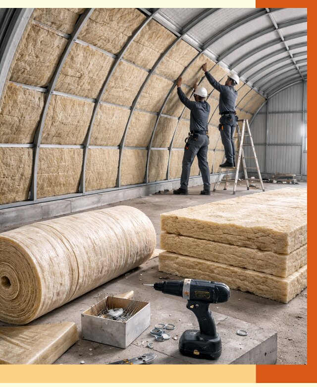 Утепление арочного ангара в Муроме от 3267 руб./м2 под ключ | ТепломастерМум