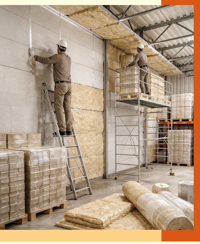 Утепление склада готовой продукции в Муроме от 1991 руб./м2 — комплексно | ТепломастерМум