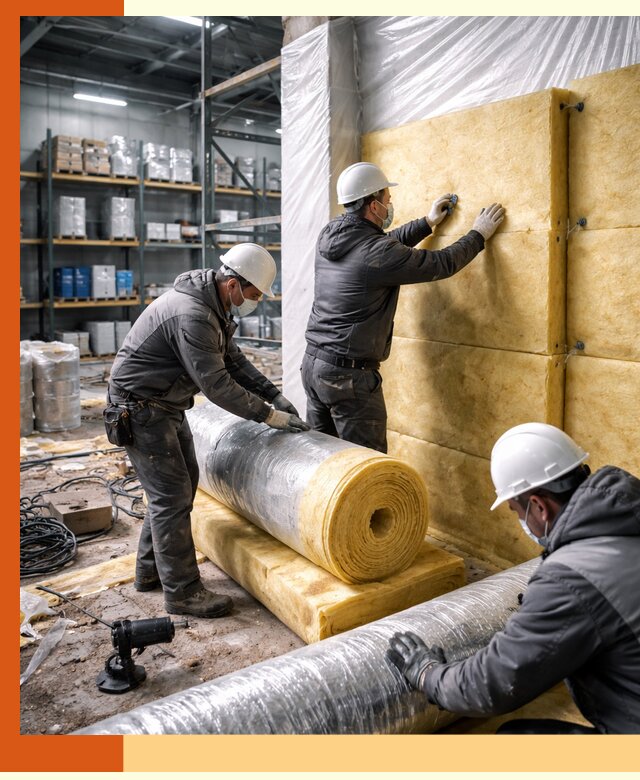 Утепление склада химсырья в Муроме: безопасная и эффективная изоляция