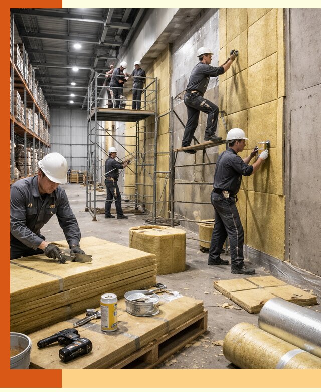 Утепление логистического центра в Муроме качественно и экономично