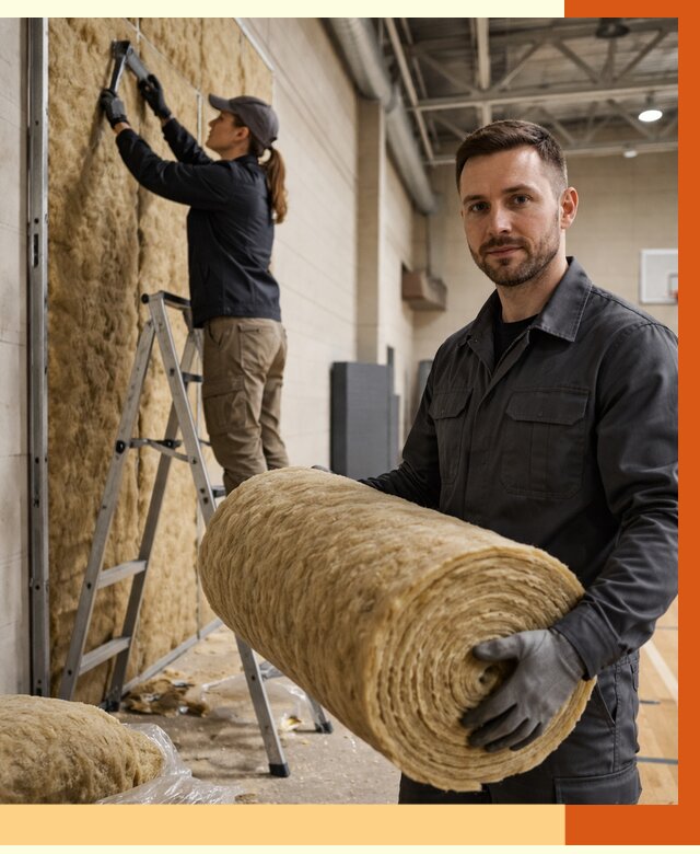 Утепление спортзала в Муроме от 7658 руб/м2 — комплексное утепление под ключ | ТепломастерМум