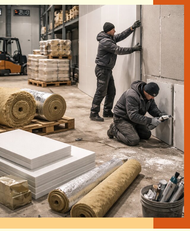 Утепление холодного склада в Муроме от 8679 руб/м2 — комплексное под ключ | ТепломастерМум