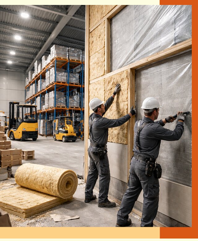 Утепление склада с техникой в Муроме от 4288 руб./м2 — комплексно под ключ | ТепломастерМум