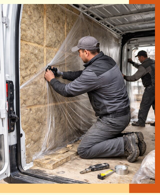 Утепление фургона в Муроме от 16847 руб/м2 — утепление фургона ППУ и кузова | ТепломастерМум