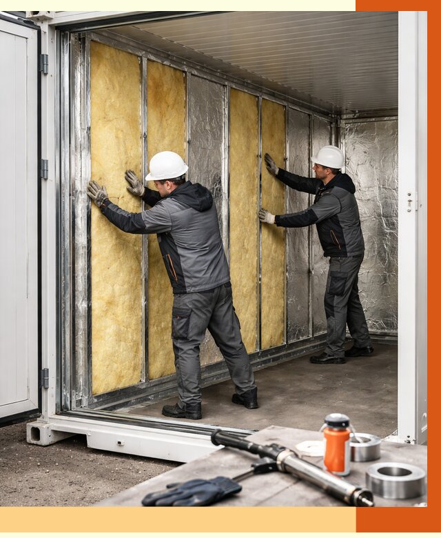 Утепление рефрижераторного контейнера в Муроме от 45945 руб./м² | ТепломастерМум