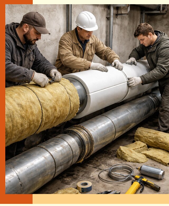 Утепление трубопровода в Муроме с гарантией энергоэффективности