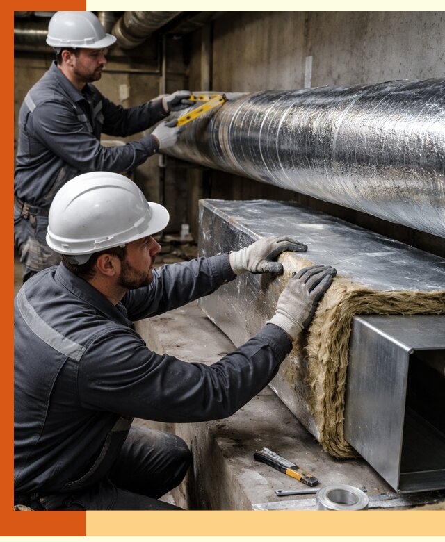 Профессиональное утепление воздуховодов и теплоизоляция в Муроме