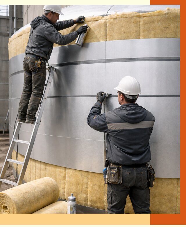 Утепление цистерны в Муроме пенополиуретаном от 14805 руб. под ключ | ТепломастерМум