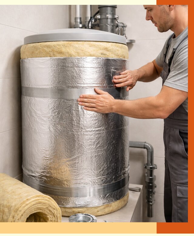 Утепление бойлера в Муроме от 4595 руб. под ключ | Утепление ППУ | ТепломастерМум