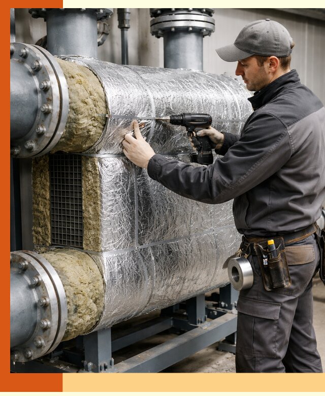 Утепление теплообменника в Муроме — профессиональная теплоизоляция оборудования