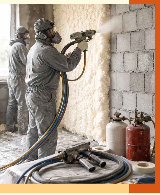 Утепление блочной стены ППУ в Муроме от 4339 руб./м² — ТепломастерМум