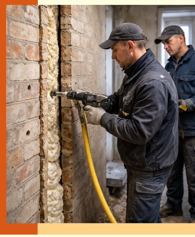 Межстеновое утепление пенополиуретаном в Муроме