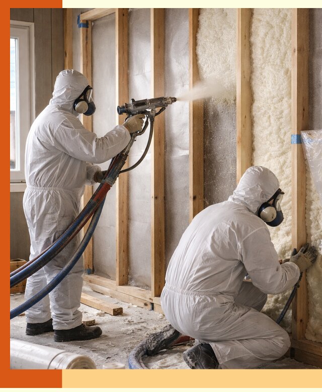 Утепление каркасной стены ППУ в Муроме для домов и коттеджей