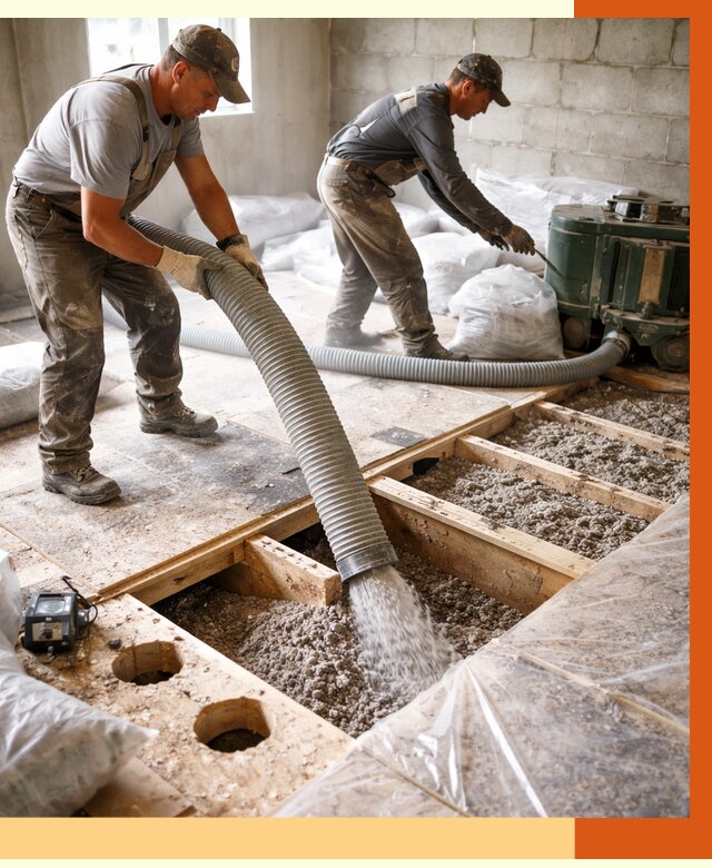 Заполнение пустот перекрытий в Муроме от 4595 руб. под ключ | ТепломастерМум