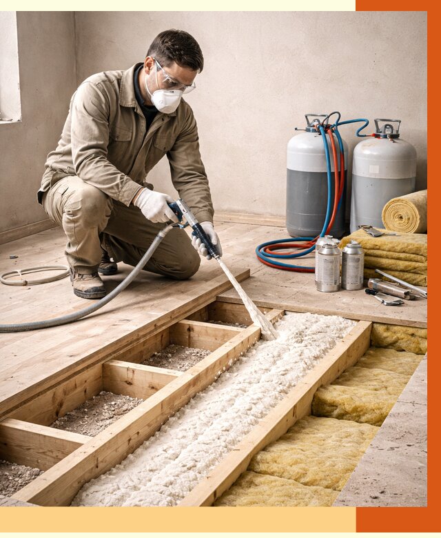 Заполнение полостей межэтажного перекрытия в Муроме от 4288 руб. | ТепломастерМум